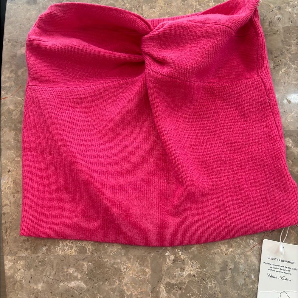 Pink tube top medium NWT